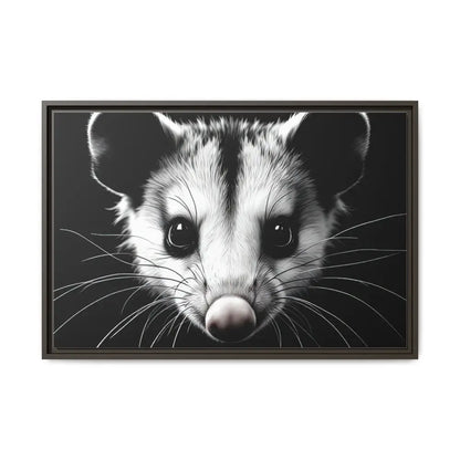 Double R Western™ Midnight Edition Possum Canvas - Double R Western™ - 30″ x 20″ (Horizontal) / Espresso / 1.25’’