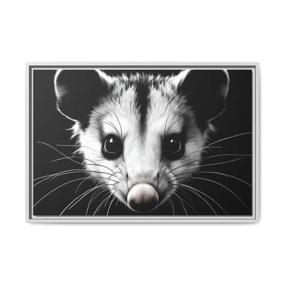 Double R Western™ Midnight Edition Possum Canvas - Double R Western™ - 30″ x 20″ (Horizontal) / White / 1.25’’ - Canvas