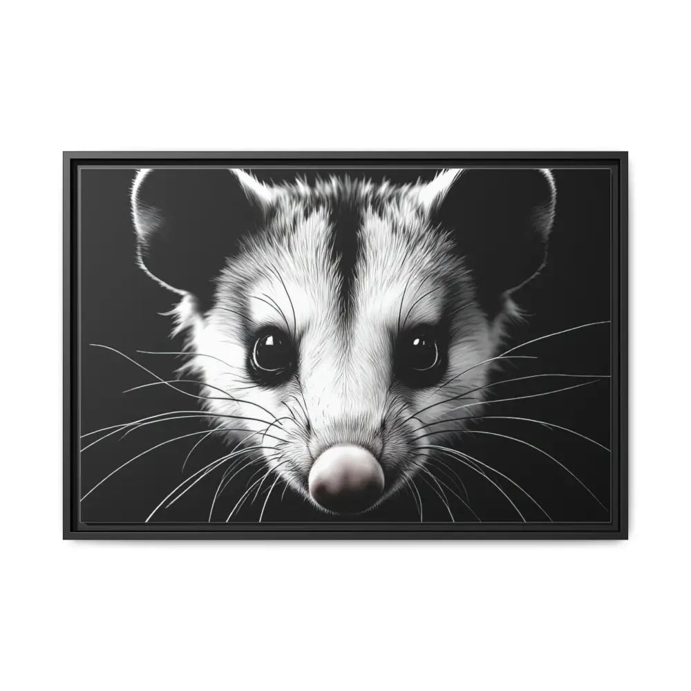 Double R Western™ Midnight Edition Possum Canvas - Double R Western™ - 30″ x 20″ (Horizontal) / Black / 1.25’’ - Canvas