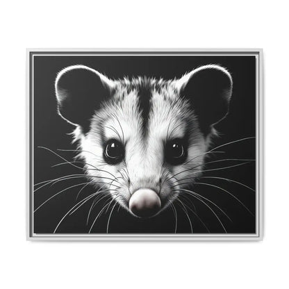 Double R Western™ Midnight Edition Possum Canvas - Double R Western™ - 30’’ x 24’’ (Horizontal) / White / 1.25’’