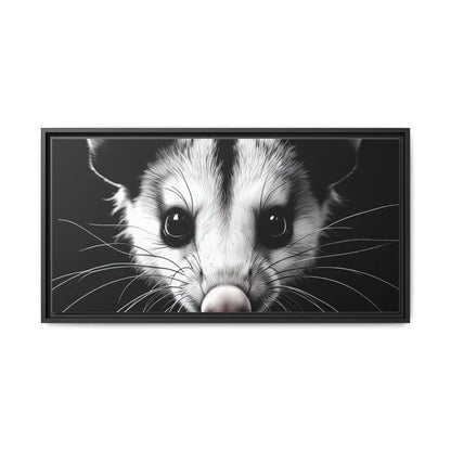 Double R Western™ Midnight Edition Possum Canvas - Double R Western™ - 32’’ x 16’’ (Horizontal) / Black / 1.25’’