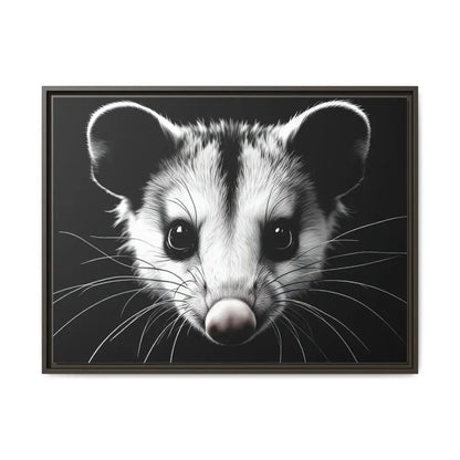 Double R Western™ Midnight Edition Possum Canvas - Double R Western™ - 32’’ x 24’’ (Horizontal) / Espresso / 1.25’’