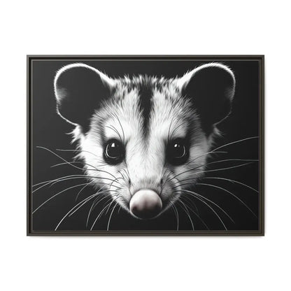 Double R Western™ Midnight Edition Possum Canvas - Double R Western™ - 40’’ x 30’’ (Horizontal) / Espresso / 1.25’’
