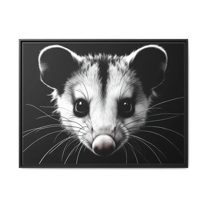 Double R Western™ Midnight Edition Possum Canvas - Double R Western™ - 40’’ x 30’’ (Horizontal) / Black / 1.25’’