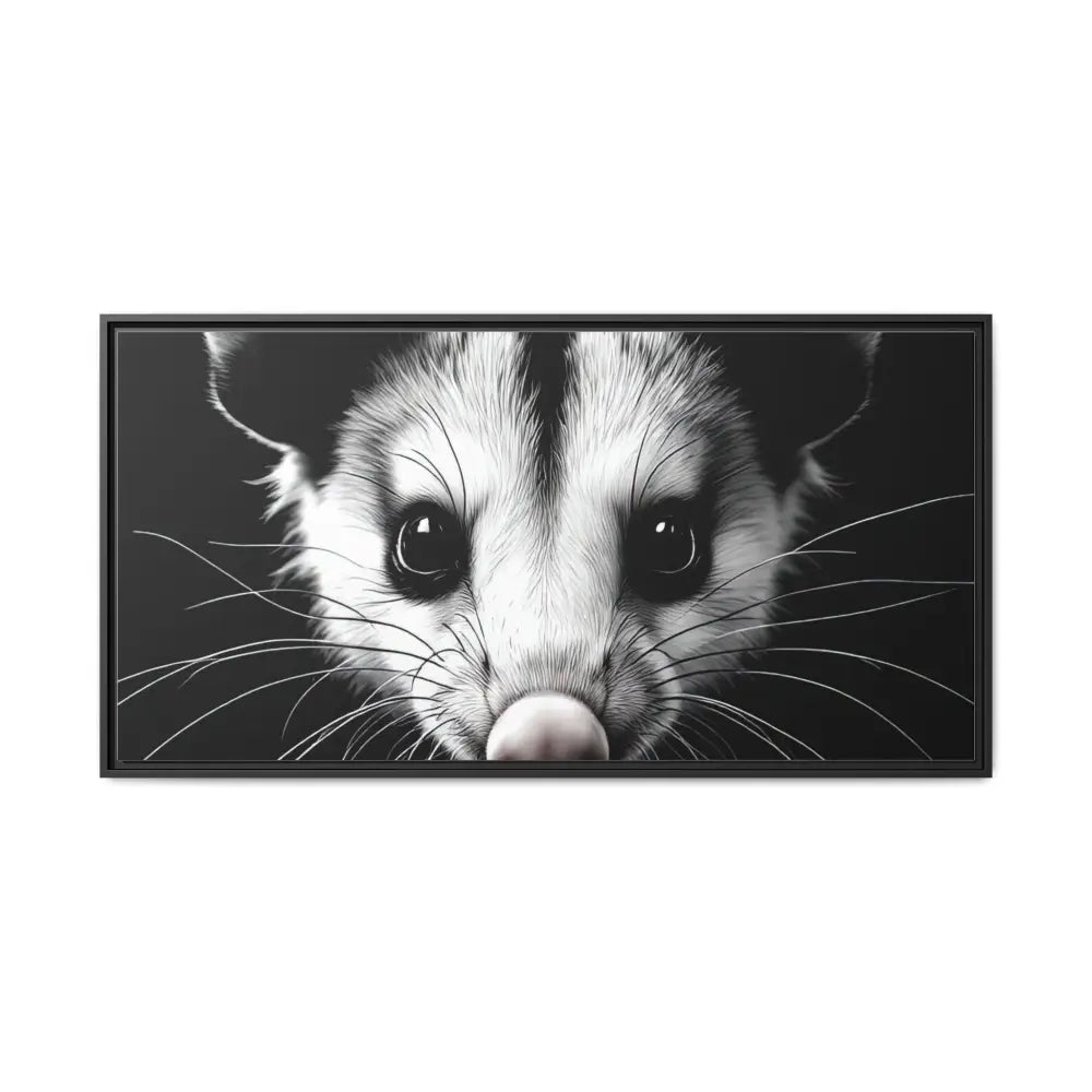 Double R Western™ Midnight Edition Possum Canvas - Double R Western™ - 48″ x 24″ (Horizontal) / Black / 1.25’’ - Canvas