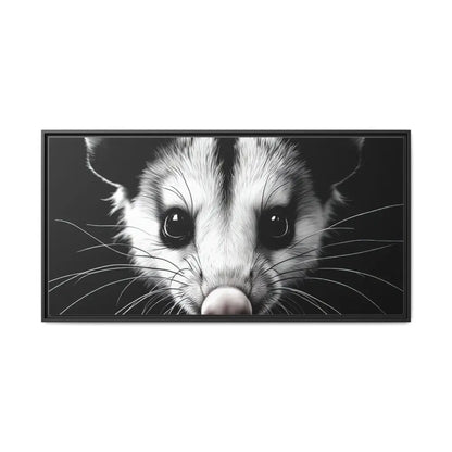Double R Western™ Midnight Edition Possum Canvas - Double R Western™ - 48″ x 24″ (Horizontal) / Black / 1.25’’ - Canvas
