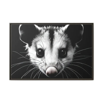 Double R Western™ Midnight Edition Possum Canvas - Double R Western™ - 48″ x 32″ (Horizontal) / Espresso / 1.25’’