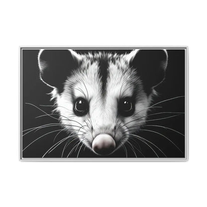 Double R Western™ Midnight Edition Possum Canvas - Double R Western™ - 48″ x 32″ (Horizontal) / White / 1.25’’ - Canvas