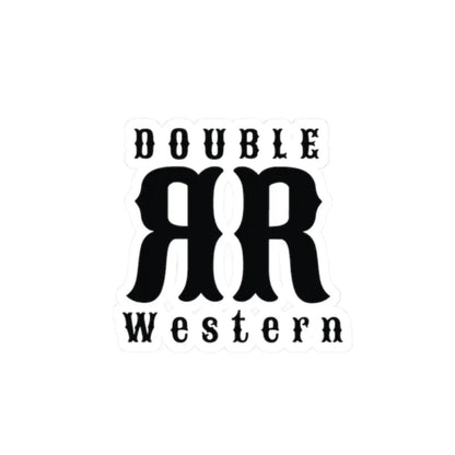 Double R Western’s ™ Heritage Logo - Kiss-Cut Stickers - 2’’ × 2’’ / White - Paper products