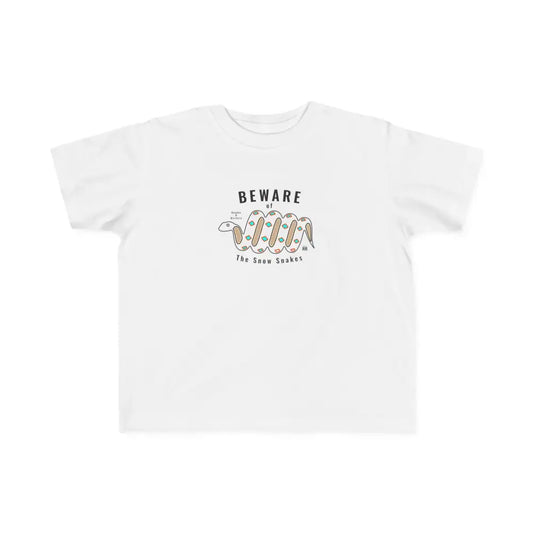 ’Double R Western’s Legend of the Snow Snake’ - Toddler’s Fine Jersey Tee - White / 2T - Kids clothes