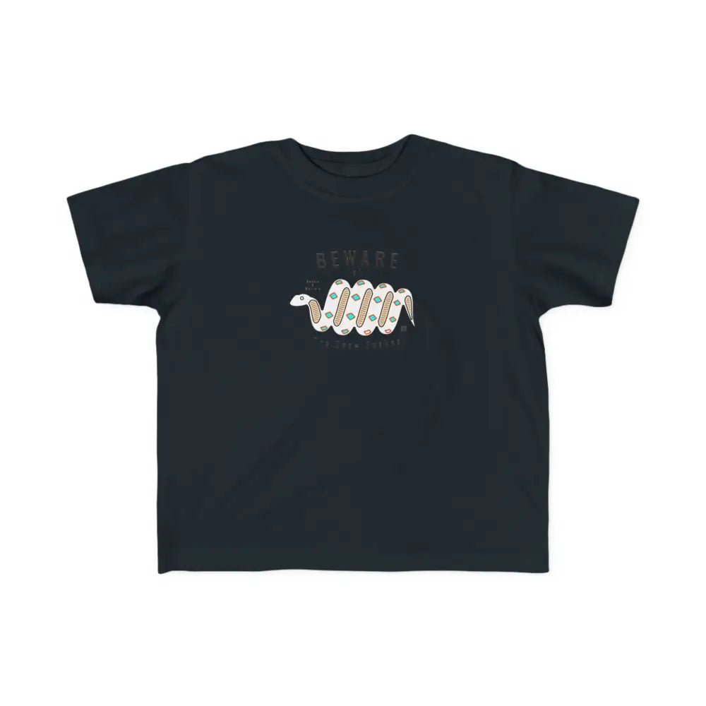 ’Double R Western’s Legend of the Snow Snake’ - Toddler’s Fine Jersey Tee - Black / 2T - Kids clothes