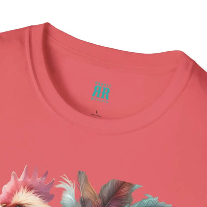 The Enchanted Fluffy Chicken Tee – Whimsical Elegance Unisex Softstyle Tee T Shirt