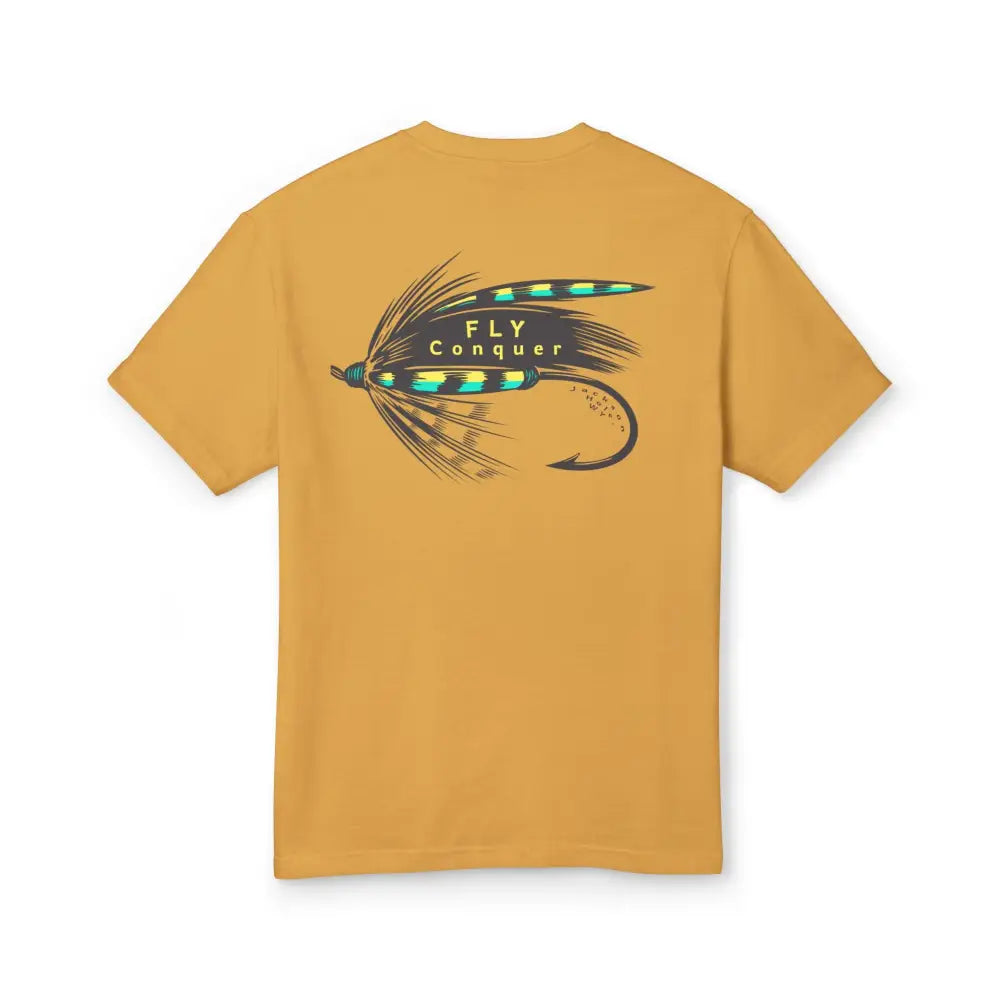 ’Fly Conquer’ - Double R Western™ Garment- Dyed Heavyweight Cotton Tee-Back Graphic design - T-Shirt