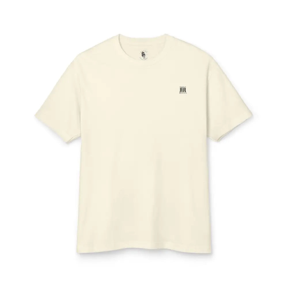 ’Fly Conquer’ - Double R Western™ Garment- Dyed Heavyweight Cotton Tee-Back Graphic design - Faded Cream / S - T-Shirt