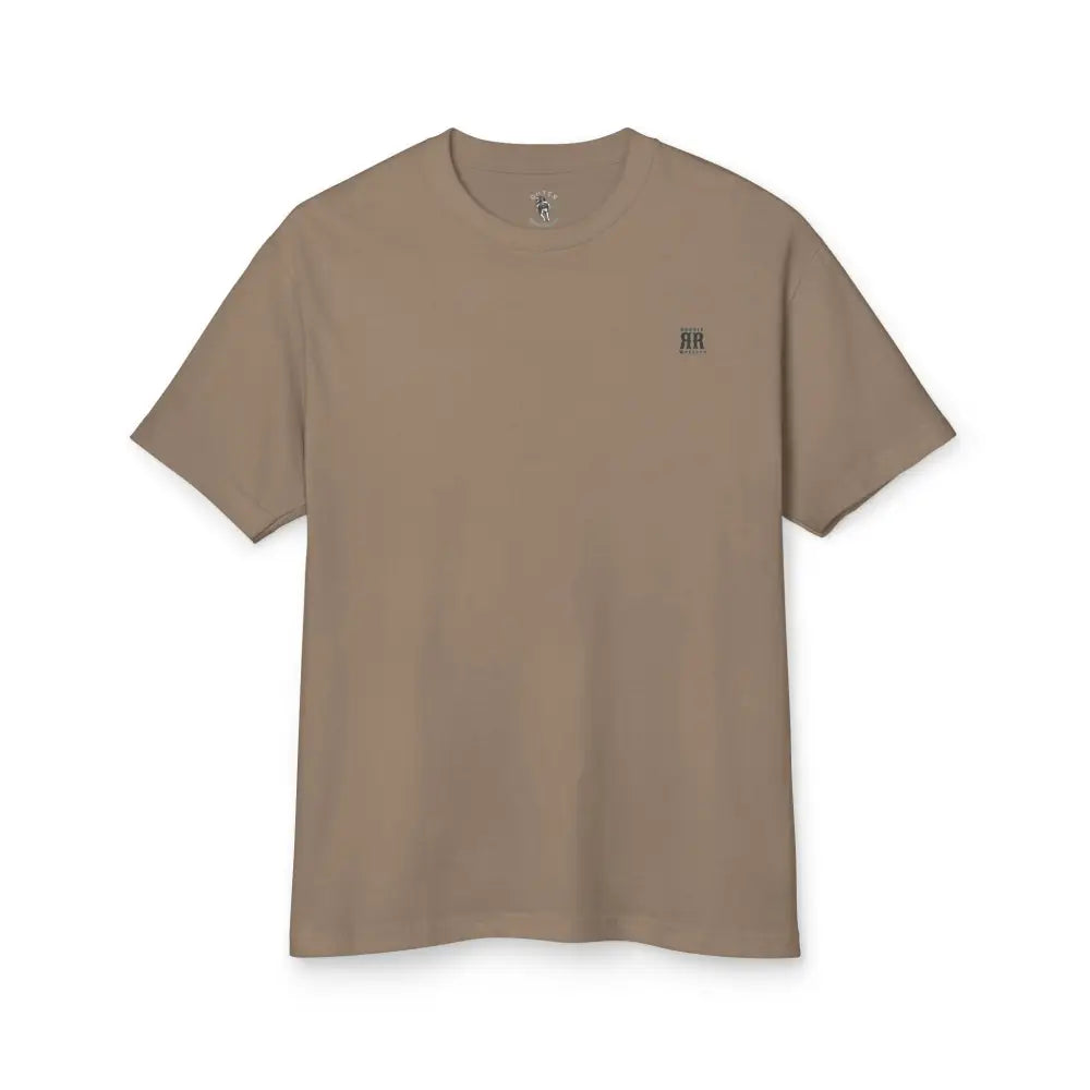 ’Fly Conquer’ - Double R Western™ Garment- Dyed Heavyweight Cotton Tee-Back Graphic design - Faded Brown / S - T-Shirt