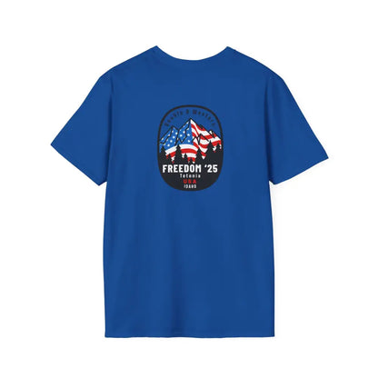 FREEDOM ‘25 Tetonia USA Mountain Flag Tee – Double R Western™ Hot Off the Trail XS / Royal T Shirt