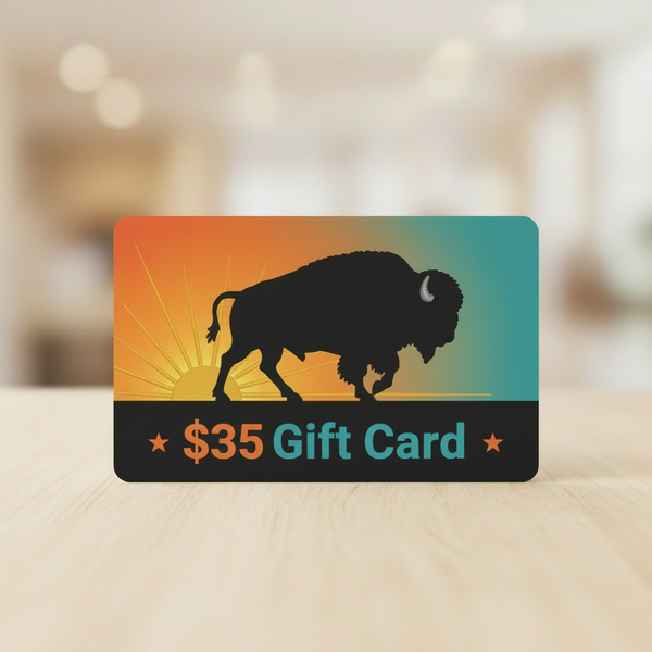 Double R Western™ $35 gift card with bison silhouette and "Gift Card" text