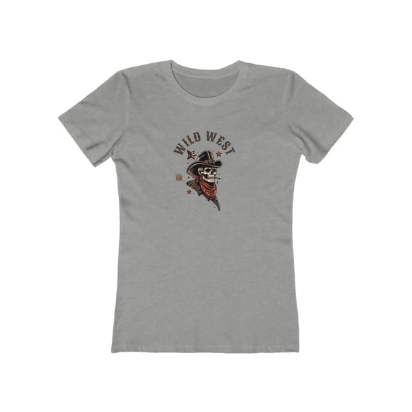 ’Grim Rider’ Double R Western™ The Boyfriend Tee for Women S / Heather Grey T Shirt