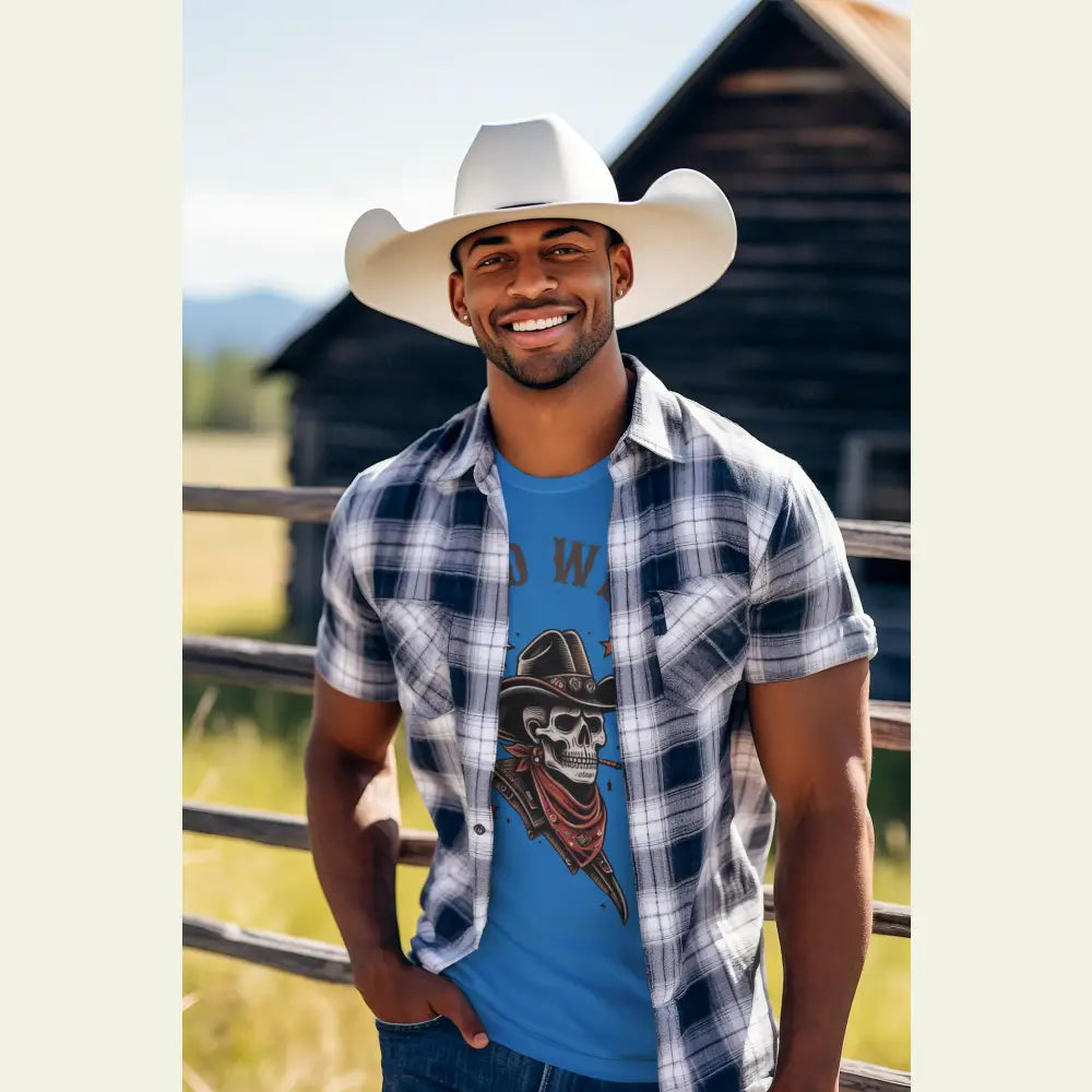 ’Grim Rider’ Double R Western’s™ Softstyle T Shirt T Shirt