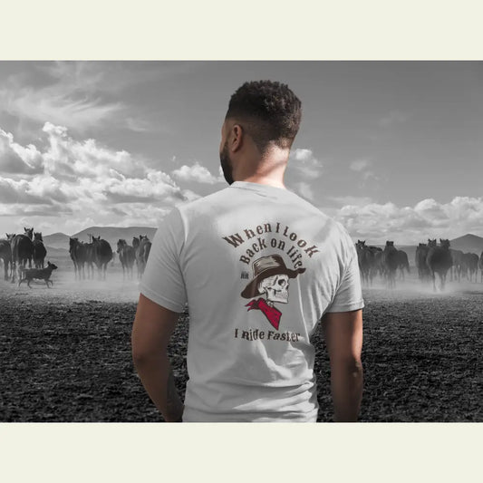 ’Grim Rider’ - Double R Western’s™ - Softstyle T-Shirt - T-Shirt