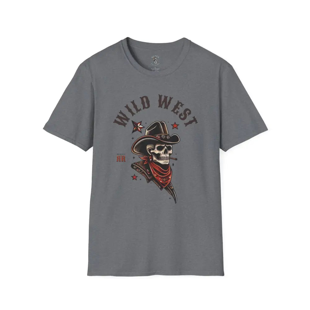 ’Grim Rider’ Double R Western’s™ Softstyle T Shirt S / Graphite Heather T Shirt