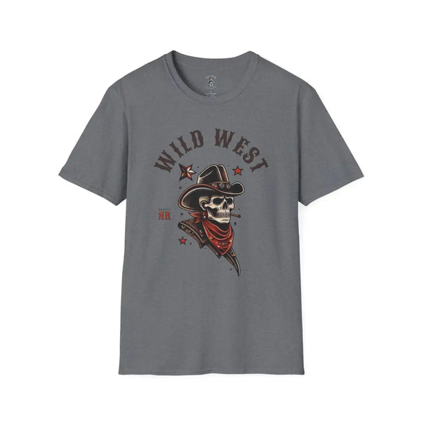 ’Grim Rider’ Double R Western’s™ Softstyle T Shirt S / Graphite Heather T Shirt