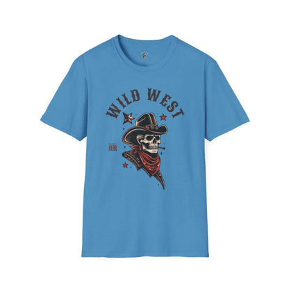 ’Grim Rider’ Double R Western’s™ Softstyle T Shirt S / Heather Sapphire T Shirt