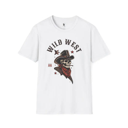 ’Grim Rider’ Double R Western’s™ Softstyle T Shirt XS / White T Shirt