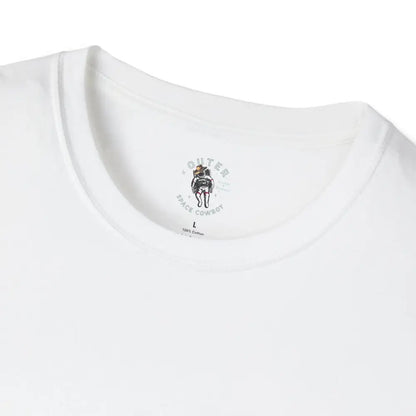 ’Grim Rider looking back’ BACK DESIGN Double R Western’s™ Softstyle T Shirt T Shirt
