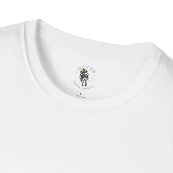 ’Grim Rider looking back’ BACK DESIGN Double R Western’s™ Softstyle T Shirt T Shirt
