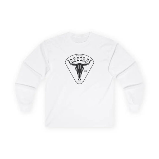 ’Heritage Reborn Future Reimagined’- Double R Western’s™ - Long Sleeve T-Shirt - S / White - Long-sleeve