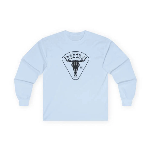’Heritage Reborn Future Reimagined’ Double R Western’s™ Long Sleeve T Shirt S / Light Blue Long sleeve