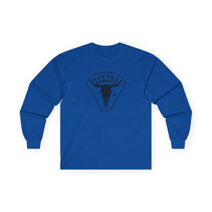 ’Heritage Reborn Future Reimagined’ Double R Western’s™ Long Sleeve T Shirt S / Royal Long sleeve