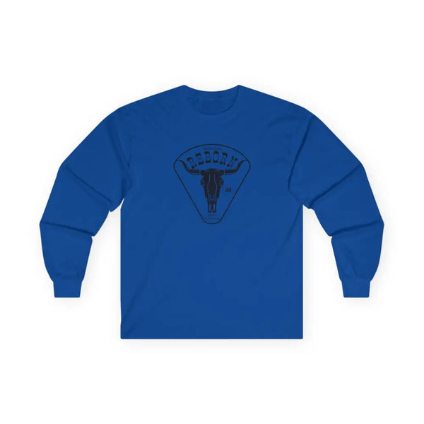 ’Heritage Reborn Future Reimagined’ Double R Western’s™ Long Sleeve T Shirt S / Royal Long sleeve