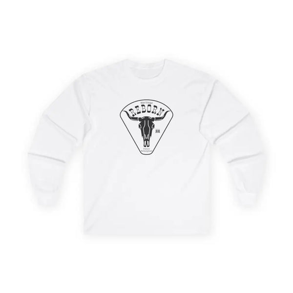 ’Heritage Reborn Future Reimagined’ Double R Western’s™ Long Sleeve T Shirt S / White Long sleeve