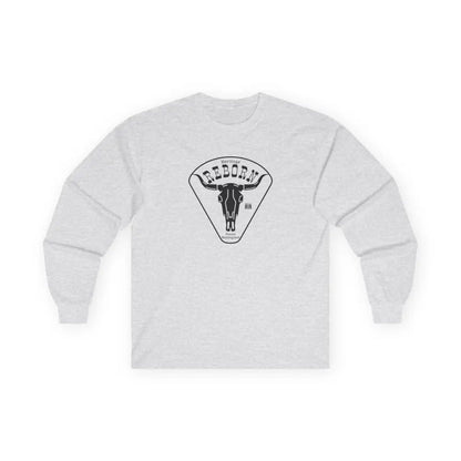 ’Heritage Reborn Future Reimagined’ Double R Western’s™ Long Sleeve T Shirt S / Ash Long sleeve