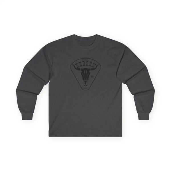 ’Heritage Reborn Future Reimagined’ Double R Western’s™ Long Sleeve T Shirt S / Dark Heather Long sleeve