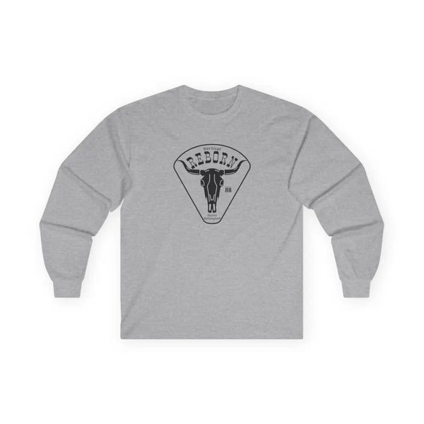 ’Heritage Reborn Future Reimagined’ Double R Western’s™ Long Sleeve T Shirt S / Sport Grey Long sleeve