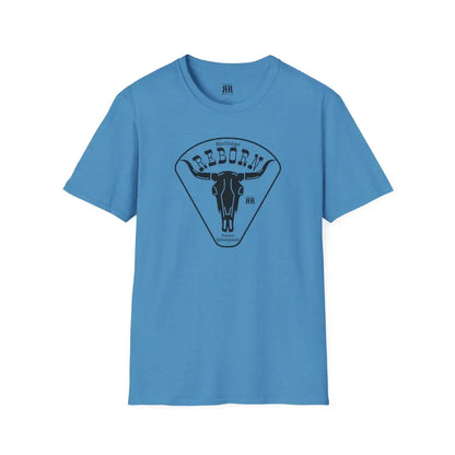 Heritage Reborn Universal Comfort Tee Double R Western’s Hot Off The Trail Heather Sapphire / S T Shirt