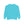 Turquoise sweatshirt back view with crew neckline and long sleeves