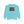 Turquoise sweatshirt with front Double R logo patch and graphic waves