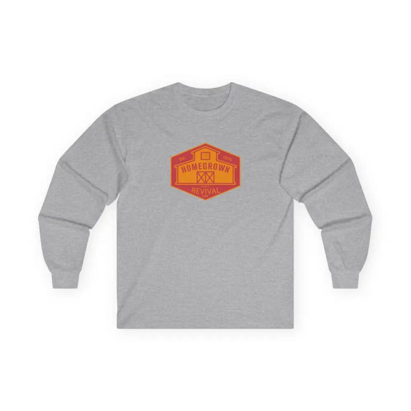 Home Grown Revival’ Double R western’s Long Sleeve Western T Shirt S / Sport Grey Long sleeve