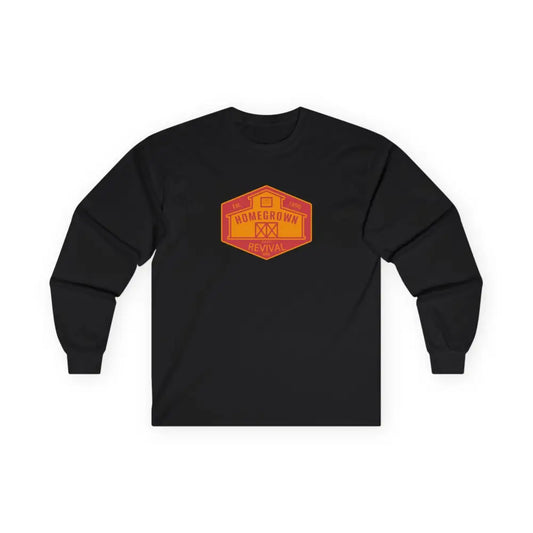 Home Grown Revival’ Double R western’s Long Sleeve Western T Shirt S / Black Long sleeve