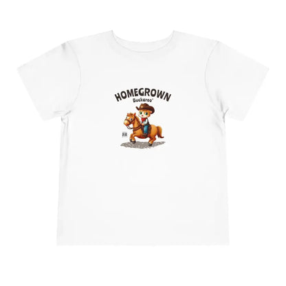’Homegrown Buckaroo’ Cat-cowboy’ - Double R Western’s - Toddler Short Sleeve Tee - Kids clothes