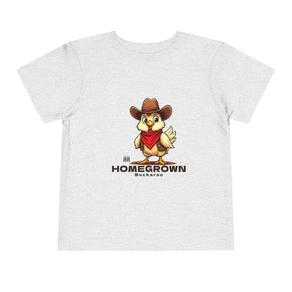 ’Homegrown Buckaroo’ Chicken-Cowboy’ - Double R Western’s ™ - Toddler Short Sleeve Tee - Kids clothes