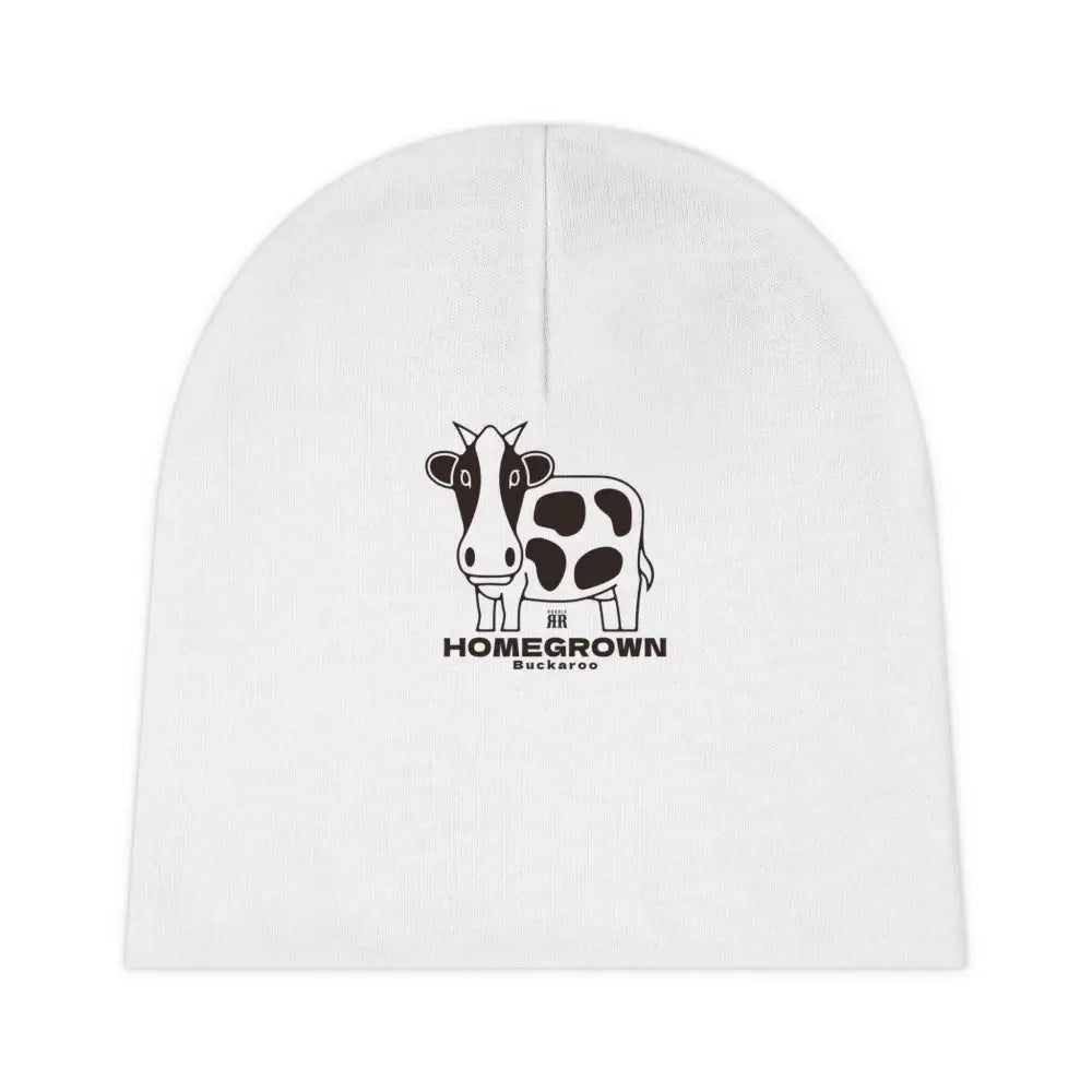 ’HomeGrown Buckaroo’ - Double R Western- Baby Beanie (AOP) - One size / White - All Over Prints