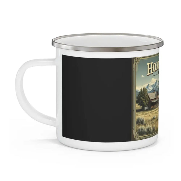 ’Homestead Memories’ Double R Western’s Enamel Camping Mug 12oz Mug