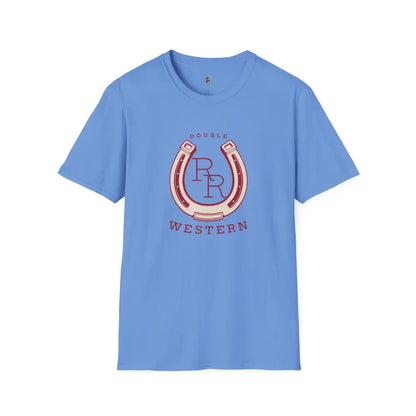 ’Horseshoe T-shirt - Double R Western’s™ - Softstyle T-Shirt - S / Carolina Blue - T-Shirt