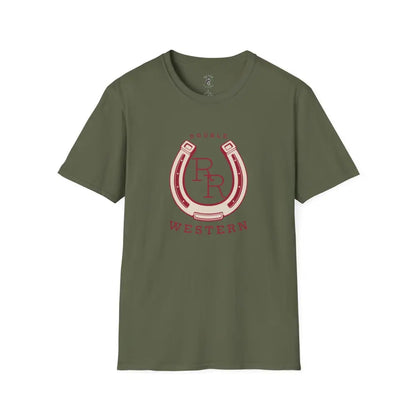 ’Horseshoe T-shirt - Double R Western’s™ - Softstyle T-Shirt - S / Military Green - T-Shirt