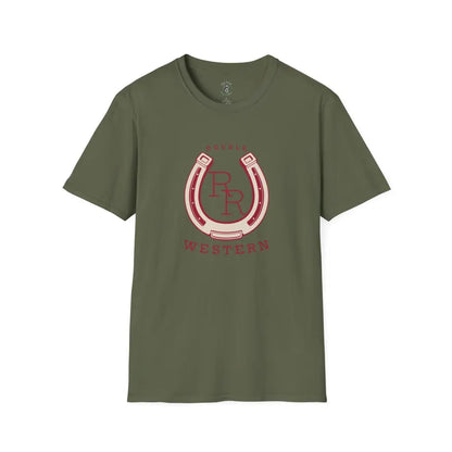 ’Horseshoe T shirt Double R Western’s™ Softstyle T Shirt S / Military Green T Shirt